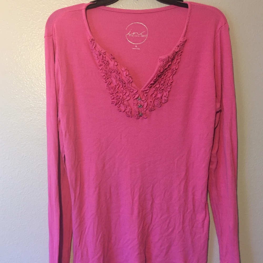 Curvy INC Long Sleeve Thermal Sweater Tee